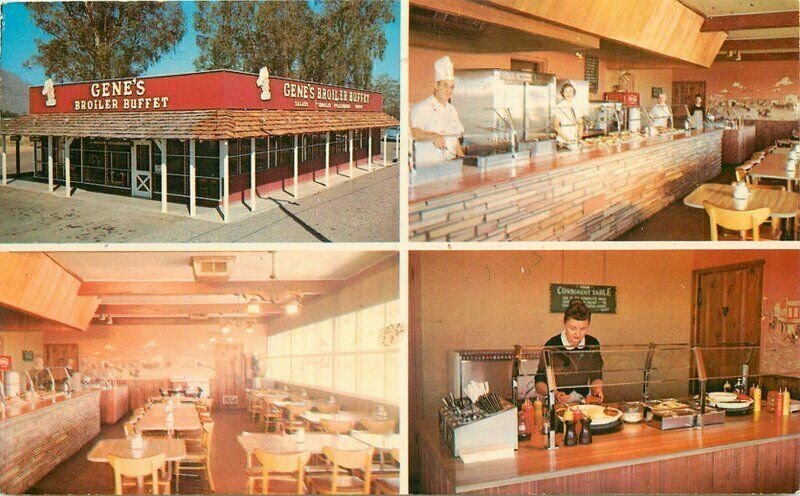 Scottsdale Arizona Gene's Broiler Buffet Phoenix Specialty Postcard 21-11921