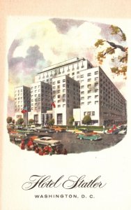 Vintage Postcard Hotel Statler Blocks From White House Building Washington D.C.