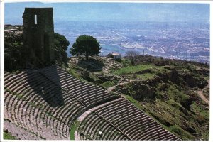 HANDCRAFTED CONTINENTAL SIZE POSTCARD PERGAMUM TURKEY