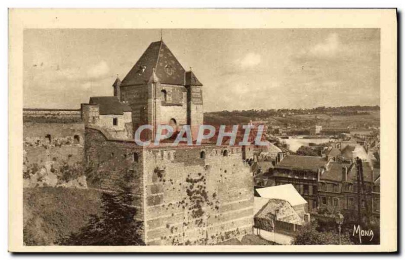 Old Postcard Dieppe Chateau La Tour St Remy Ancient tower of the First Church...