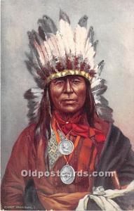 Chief Iron Owl Tuck's Publishing Indian Postcard
