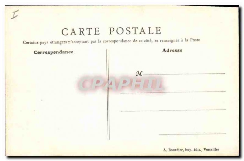 Old Postcard Chateau de Rambouillet saw Islands