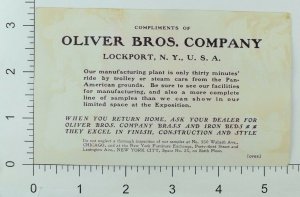 Pan-American Expo. Oliver Bros Co. Crystal Bed Made Of Cut Glass & Silver P78