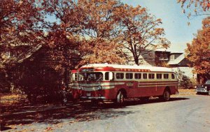 Shenandoah Nat'l Park Virginia sight seeing bus at Lodge vintage pc ZC549322