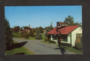 RI Floradale Cabins Newport Rhode Island postcard