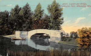 Washington Park Lagoon And Bridge Milwaukee WI 