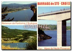 Postcard Modern Dam Saint Croix Haute Provence Withholding the Fontaine & # 3...