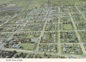 Aerial View of Sale East Gippisland Victoria Australian 1970s Postcard