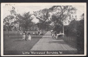 London Postcard - Little Wormwood Scrubs   D438