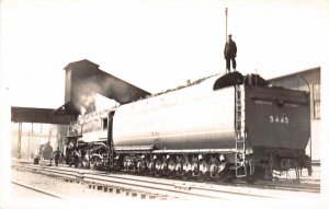 H94/ Pittsburgh Pennsylvania RPPC Postcard c1940s Lemic Railroad Train 195