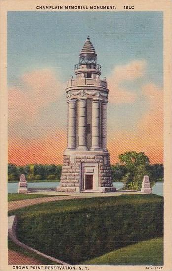 New York City Champlain Memorial Monument Crown Point