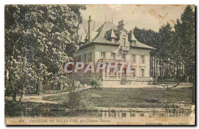 Old Postcard Chateau de Velle view Chateau Thierry