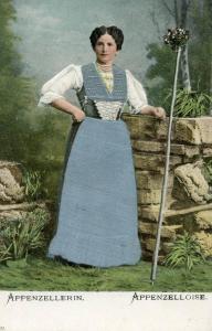 Appenzellerin. Appenzelloise, Sweden. Silk Dress