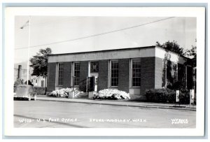 Sedro Woodley Washington WA Postcard RPPC Photo US Post Office Building Webber