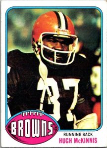 1976 Topps Football Card Hugh McKinnis Cleveland Browns sk4214