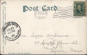 Portland ME Lightship Lighthouse Ship Cape Elizabeth c1910 Used Postcard