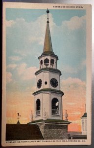 Vintage Postcard 1913 Reformed Church (Trinity) Spire, Frederick, Maryland (MD)
