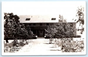 RPPC GANADO, AZ ~ FLORENCE NIGHTINGALE LODGE Gift Shop c1940s Frasher Postcard