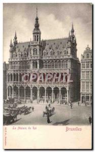 Old Postcard The House Of The King Brussels