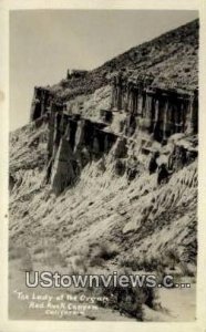 Lady of the Organ, Real Photo - Red Rock Canyon, California CA  