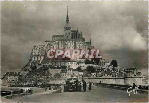 Modern Postcard Mont St Michel Manche Mont has Arrival