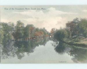 Divided-Back RIVER SCENE South Lee Massachusetts MA hp5549