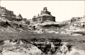 Monument of The Lost World RPPC Rapid City South Dakota Rise Photo Postcard Y7