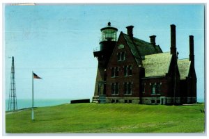 1965 Southeast Lighthouse Exterior Building Block Island Rhode Island Postcard