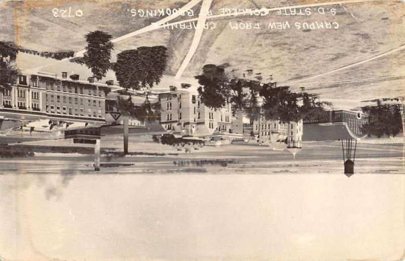 Brookings South Dakota State College Real Photo Antique Postcard K82210