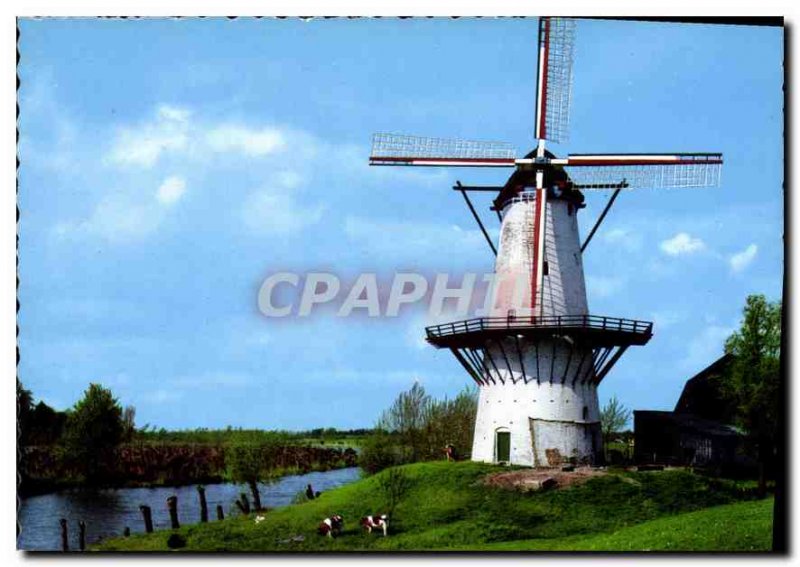 Modern Postcard Moulin a Vent