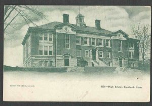 Ca 1901* VINTAGE STAMFORD CT HIGH SCHOOL HAS CREASES