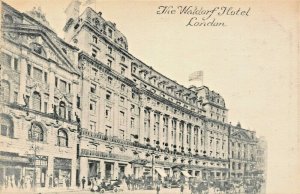 LONDON ENGLAND~THE WALDORF HOTEL~WATERLOW BROS & LAYTON ARTIST DRAWN POSTCARD