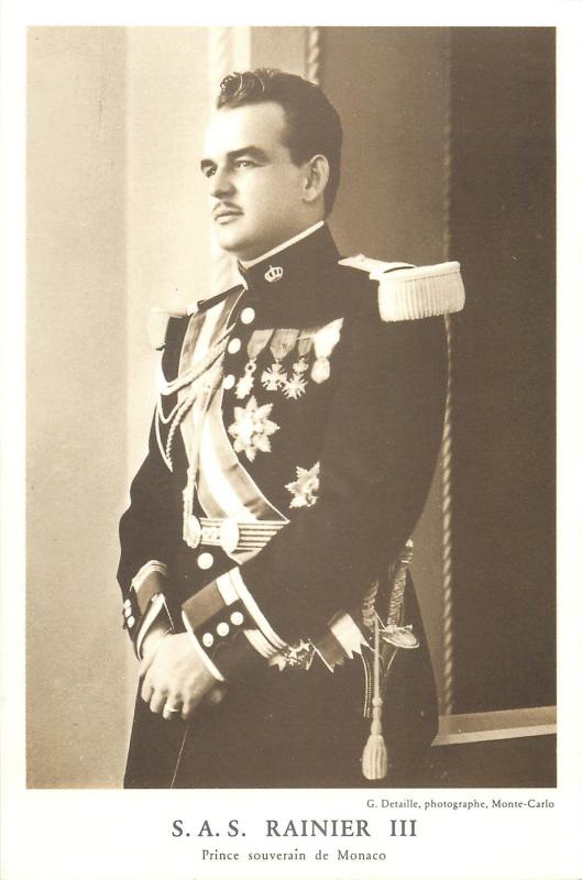 Monaco royal family royalty sovereign prince Rainier III military uniform