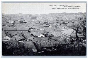 Japan Postcard Views of Suwa Shrine from Daitokuji Nagasaki c1950's Unposted