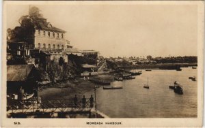 PC MOMBASA HARBOUR KENYA REAL PHOTO POSTCARD (a27721) 