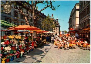 Postcard Switzerland Geneva - The Place du Molard