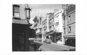 RPPC CHINATOWN Street Scene Chop Suey San Francisco 1940s Vintage Photo Postcard
