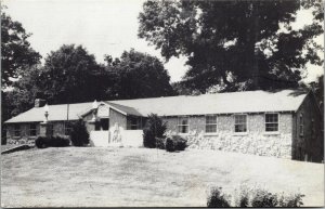 Vtg Princeton Indiana IN Youth Center Building Entrance Lafeyette Park Postcard