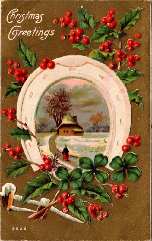 Christmas Horseshoe Scene BIN