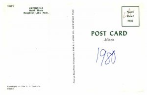 POSTCARD SCENE Houghton Lake Michigan MI AQ0876