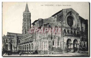 Postcard Old Toulouse Church Saint Sernin