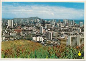 THE PUNCHBOWL LOOKOUT, Honolulu, Hawaii, unused Postcard