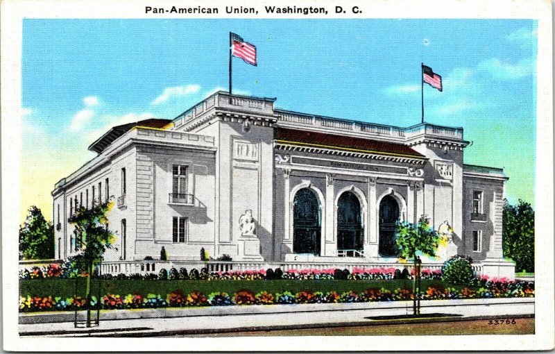 Pan-American Union Washington DC WB Postcard VTG UNP Unused Vintage Reynolds 