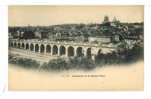 Switzerland - Lausanne. The Grand bridge