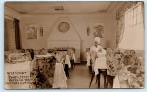 RPPC MEXICO CITY ~ Fred Hupfer RESTAURANT CHAPULTEPEC Interior  Postcard