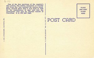 MD - Baltimore. Shot Tower at Fayette & Front Streets