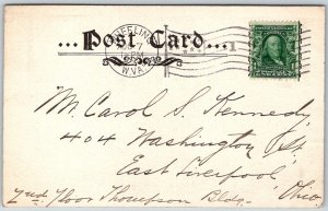 Wheeling West Virginia 1907 Postcard Child Boy Straw Hat Wheelbarrow Map