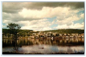 c1950's La Gaspesie Gaspe from Across The Bay Quebec Canada Postcard