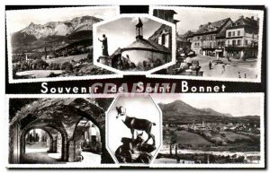 Old Postcard Remembrance of Saint Bonnet en Champsaur