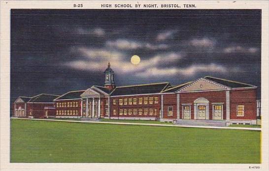 Bristol High School By Night Bristol Tennessee